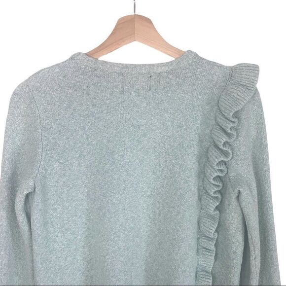 Cynthia Rowley Marled Knit & Ruffle Sweater - Picture 6 of 8